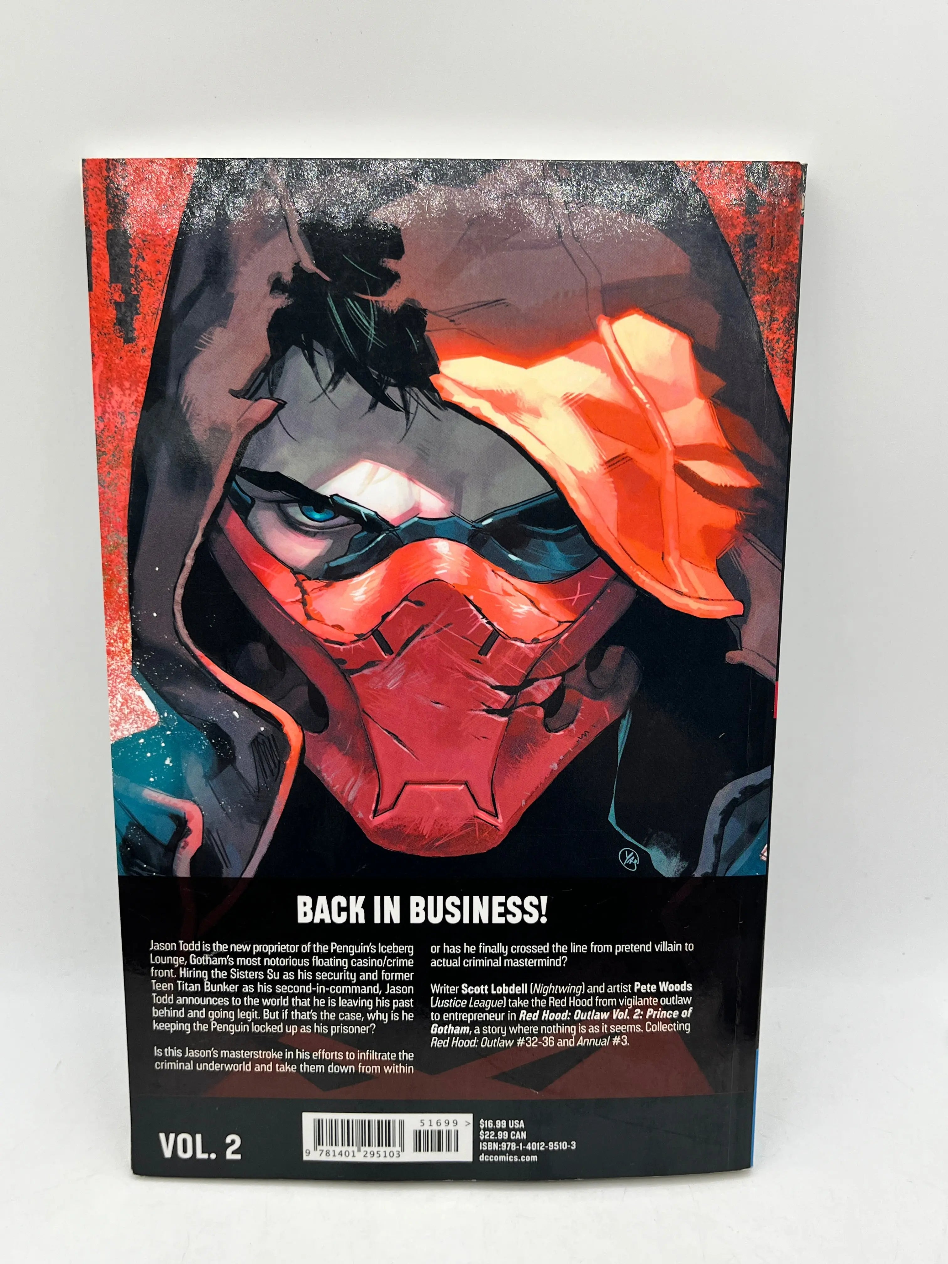 DC Comics Red Hood Outlaw Vol 2 Prince of Gotham TPB Graphic Novell Lobdell - Good Condition FRENLY BRICKS - Open 7 Days